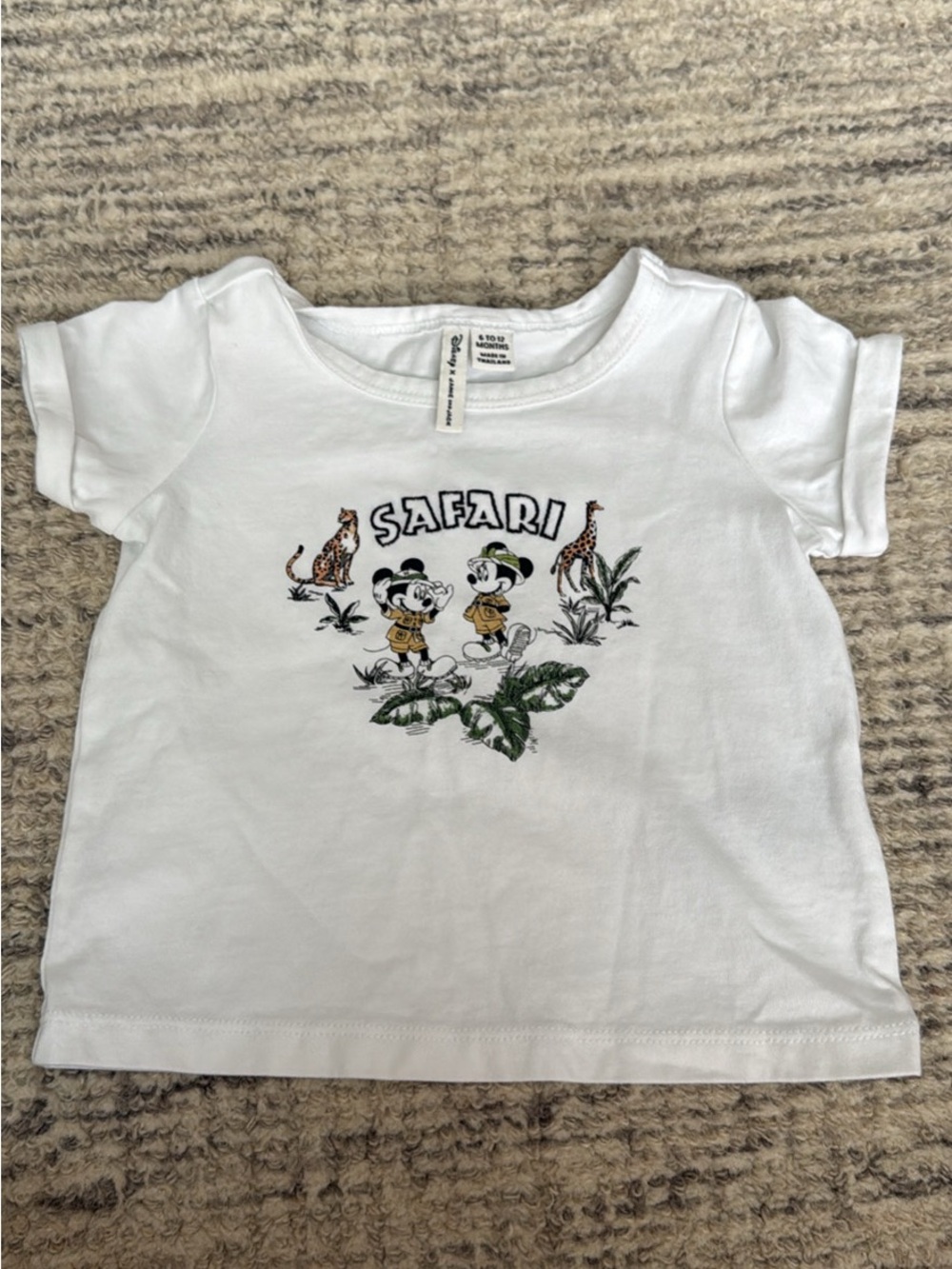Janie and Jack White Safari Graphic Tee